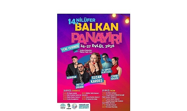 14. Nilüfer Balkan Panayırı yeni yerinde 26-27 Eylül’de