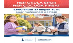 İzmir Büyükşehir Belediyesi’nden okullara 37 milyon TL’lik spor malzemesi desteği